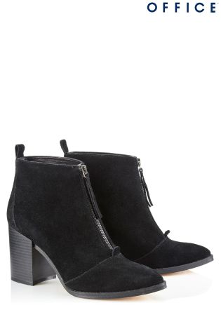 Office Zip Front Boots